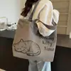 Bolsa de Lona Grande de Capacidad Casual para Mujer 2026 Nuevo Estilo de Moda Bolso de Mano para Salir Bolsa de Compras Bolso de Hombro para Viajes Diarios