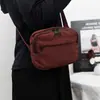 2025 Nueva Bolsa Cuadrada Pequeña de Nailon Color Macarrón Ligera Bolsa de Tela Oxford Casual Cruzada al Hombro Bolsa para Teléfono Móvil