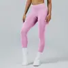 Pantalones de yoga europeos y americanos transfronterizos, elásticos para fitness y running, de cintura alta, levanta glúteos, ajustados, color melocotón, con color de contraste, pantalones deportivos para gimnasio