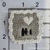 Venta Directa de Fábrica de Etiquetas Tejidas de Dibujos Animados de Línea Especial, Etiquetas Bordadas con Borde Cerrado, Accesorios para Ropa, Decoraciones para Zapatos y Sombreros, y Decoraciones para Bolsas
