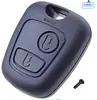 Carcasa de Llave de Coche de Repuesto Original para Citroen 206 208 307 308 Control Remoto Recto