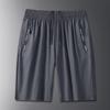 Shorts masculinos verão gelo seda shorts esportes casual correndo solto calças de praia de secagem rápida plus size calças do meio roupas externas Homens