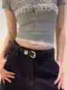 Accesorios para la cintura, Cinturones, Jeans Decorativos para Mujer, Cinturones Sexy Delgados Retro Americano de Nicho con Faldas