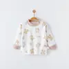 Camisetas para bebé de algodón puro clase A casual primavera y otoño nuevas básicas ropa de otoño niños y niñas ropa de bebé ropa infantil Anyang