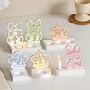Suporte de Vela Plug-in Coelho Flor DIY Ornamento de Gesso Molde de Silicone Atacado Molde de Bolo