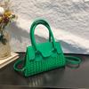 Bolso de Mujer con Patrón de Piedra 2024 Nueva Moda Bolso Cuadrado Pequeño Bolso de Hombro de PU Texturizado Bolso Cruzado de Nicho Todoterreno
