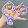 Colar Infantil Sanrio [Brilhante] Joia de Brinquedo Meninas Joia de Contas de Princesa Acessórios de Pulseira para Meninas