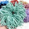 Accesorios adhesivos con nudo de sujeción, banda de cuero, hechos a mano, lazo para el cabello, cuerda para el cabello, accesorios para el cabello, material, color, banda de goma, accesorios