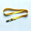 Comércio exterior transfronteiriço 16MM de largura preto linhas finas imitação de nylon cordão para crachá de identificação etiqueta cartão conjunto de cordões atacado