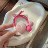 Verano Dopamina Color Rosa Smiley Anillo para el Cabello Niña Perla Amor Cuerda para el Cabello Bola Cola de Caballo Diadema Sombrero