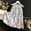 Vestido sin mangas para niña, Vestido de princesa de verano estilo coreano para bebé, Vestido tipo chaleco, Vestido de tirantes floral elegante para niños