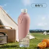 Dispensador de Agua para Mascotas para Perros y Gatos, Taza Portátil de Viaje con Botella Reemplazable, Plegable para Uso al Aire Libre