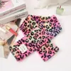 Bolsa de Cosméticos Transfronteriza, Gran Capacidad, Bolsa de Tocador Portátil de Felpa de Alta Gama, Bolsa de Almacenamiento de Viaje con Estampado de Leopardo, Bufanda Cálida