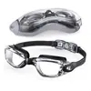 Gafas de Natación para Adultos, Tapones para los Oídos de Silicona Transfronterizos Europeos y Americanos, Pinza para la Nariz, Gafas de Natación Impermeables y Antivaho, Gafas de Natación Galvanizadas para Hombres y Mujeres