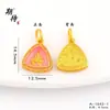 Esperando el collar con colgante de Buda de color esmalte de gota de arena dorada de boutique DIY de larga duración que no se decolora, accesorios de arena dorada para mujer