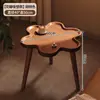Mesa Redonda Pequeña Mesa de Café para Sala de Estar, Mesa Móvil Minimalista Moderna, Mesita de Noche, Mesa Lateral de Sofá, Mesa de Té Pequeña para Balcón de Ocio