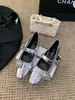 Zapatos de Noche con Punta Cuadrada Suave, Boca Baja, Pedrería, Estilo Francés Elegante, Mary Jane, 3 cm, Modelo Nuevo 2026
