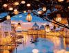 Fábrica nova pintura diamante completo paisagem pintura decorativa arquitetônica palácio lanterna noite vara diamante ponto cruz pintura decorativa pintura pendurada