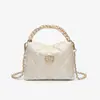 Bolso de Mano Acolchado con Cadena Estilo Tweed de Gama Alta de Nicho para Mujer 2026 Nuevo Bolso de Hombro Cruzado Versátil