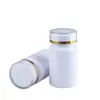 Venta al por mayor de fábrica Botellas de plástico de 80 cc para tabletas Embalaje separado a prueba de luz Botellas de plástico blanco engrosado Botellas de embalaje separado para caramelos