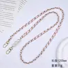 Elegante cadena cruzada para teléfono, cadena larga moderna y versátil, nueva funda de cuero con cuentas para teléfono con correa, se puede usar como bolso de hombro