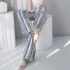 26 Novos Estilos de Calças de Pijama de Seda e Algodão para Mulheres, Verão Fino Estampa de Desenho Calças de Perna Larga, Maternidade Plus Size Soltas Casuais Calças de Ar Condicionado