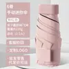 Parasol de Vinilo Negro 50% de descuento Paraguas Cápsula de Bolsillo Mini Portátil Paraguas Compacto para Mujer para Sol y Lluvia Venta al por Mayor