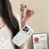 Funda para Teléfono Móvil Manzana con Lunares de Colores y Purpurina Fina para 17Promax Adecuada para 16Promax Doble Capa 15Promax14Pr