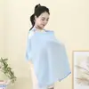 Funda para Lactancia para Uso en Exteriores, Chal de Lactancia, Cubierta Anti-Exposición, Cubierta de Pecho de Gasa de Algodón Transpirable, Cubierta Ajustable con Protección Solar para Coche