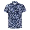 Camisas de Hombre de Venta Caliente Transfronterizas Nuevas Camisas de Playa Hawaianas de Manga Corta con Cuello Estampado Digital 3D