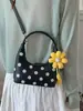 Yuezhi 2026 Verano Nuevo Bolso de Mano de Moda de Lunares, Bolso de Hombro, Estilo Hong Kong, Elegante, Gran Capacidad, Bolso Cruzado de un Solo Hombro