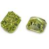 Zircón Facetado Rectangular Verde Manzana Corte Flor de Hielo 5A Wuzhou Fábrica de Gemas Artificiales Artesanías Accesorios para Joyería Al por Mayor