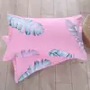 Funda de almohada simple estampada 48*74 cubierta para inserto de almohada, funda de almohada engrosada para adultos, universal para dormitorios y hoteles