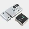 Acessórios de Ferragens para Divisórias de Banheiro de Banheiro Público Fechadura Indicadora Preta de Liga de Zinco Espessa com Manípulo Vermelho e Verde Fechadura de Porta