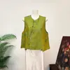 Colete da sorte jacquard estilo chinês Zhilie com panda, novo modelo outono 2026, colete de gola redonda estilo nacional para mulheres