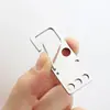 Chaveiro de Aço Inoxidável Fivela de Cintura Masculina Abridor de Garrafa Chaveiro de Carro Mosquetão para Exterior Pingente Fivela de Garrafa de Água