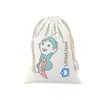 Bolsas de Pano para Aromaterapia, Bolsas de Lona de Algodão com Cordão, Bolsas de Armazenamento para Presente Xadrez de Natal, Bolsas de Pano Lisas com Cordão para Personalização em Massa