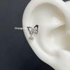 ¡Silueta de Mariposa! Aretes de Mariposa Super Brillantes, Pendientes Colgantes Únicos y Versátiles con Incrustaciones de Diamantes para Mujer