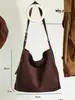 Bolsa feminina mais vendida internacionalmente 2026 novo modelo bolsa tote genuína de camurça estilo vintage bolsa transversal moderna bolsa de ombro