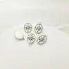 Estrella de seis puntas vintage con colgante ovalado de marca de diamante, aretes DIY hechos a mano, aretes, collar, colgante, material, accesorios