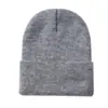 Gorro de Punto de Otoño e Invierno para Niños Estilo Europeo y Americano Color Sólido Versátil para Exteriores Unisex Gorro de Punto para Bebé Gorro de Lana Tejida Venta al por Mayor