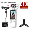 Câmera Esportiva Portátil para Exterior Q8 com Autofoco, Gravação de Conferência, Câmera de Bolso Portátil, Câmera de Bolso com Gimbal