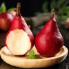 Peras Rojas de Shaanxi, envío directo 3/5/ 4.5kg Peras rojas Kaimisi, caja de regalo de peras occidentales, empaque colorido, fruta fresca