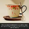 Xícara de Chá Preto Flint Azul e Branco Copo Doméstico de Alta Qualidade Peixe Brincando com Lótus Conjunto de Chá de Cerâmica Exquisite Copo de Café Copo Único