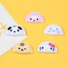 Simulación caricatura dumplings accesorios para dumplings DIY pasador crema pegamento goo tarjeta accesorios para carcasa de teléfono móvil al por mayor