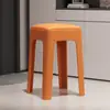 Banqueta de plástico para uso doméstico, espessa e empilhável, moderna e simples, resistente e durável, adequada como banqueta de mesa de jantar ou cadeira alta extra