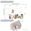 D12040 Boneco de Neve de Natal Árvore de Natal Floco de Neve Adesivo de Janela Adesivo de Vidro Adesivo Decorativo de Janela Visual Dupla Face