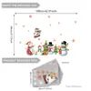 Árbol de Navidad Muñeco de Nieve Decoración Festiva Pegatinas para Ventanas, Escaparates, Puertas de Cristal, Decoración del Hogar, Pegatinas Electrostáticas Visibles por Ambos Lados