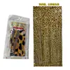 Cortina de lluvia estampado de leopardo al por mayor accesorios de decoración de cumpleaños guirnalda de borlas fondo de fiesta cortina de lluvia colorida de papel de aluminio