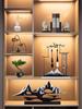 Nuevos adornos de estilo chino, mueble de vino, estantería antigua, modelo de sala de estar zen, oficina, entrada, decoración suave para el hogar.